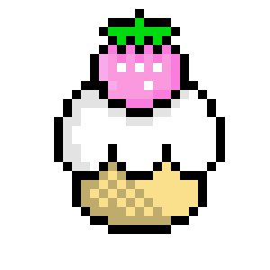 Kawaii Cupcake Pixel Art Maker