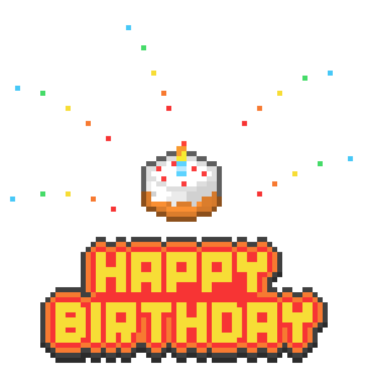 Resultado de imagem para pixel birthday