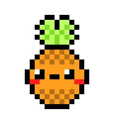 Kawaii Pineapple Pixel Art Maker