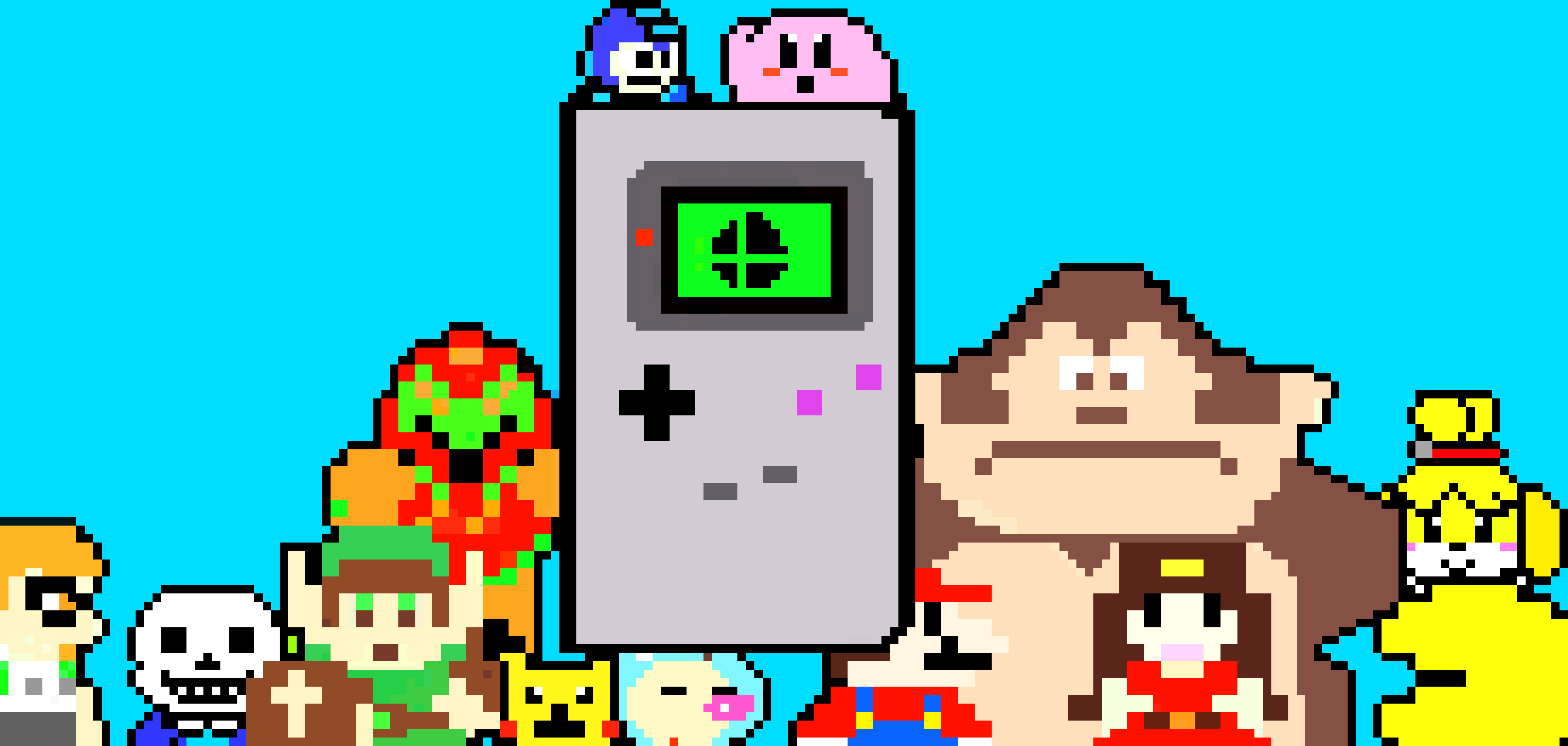 8 bit video game characters Pixel Art Maker
