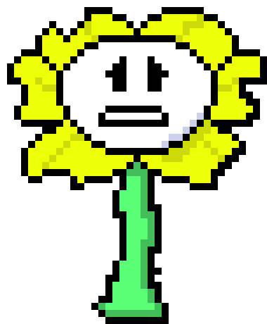 Flowerfell Flowey Sprite Pixel Art Maker For tf!underfell, also the eye shaking is just another expression. pixel art maker