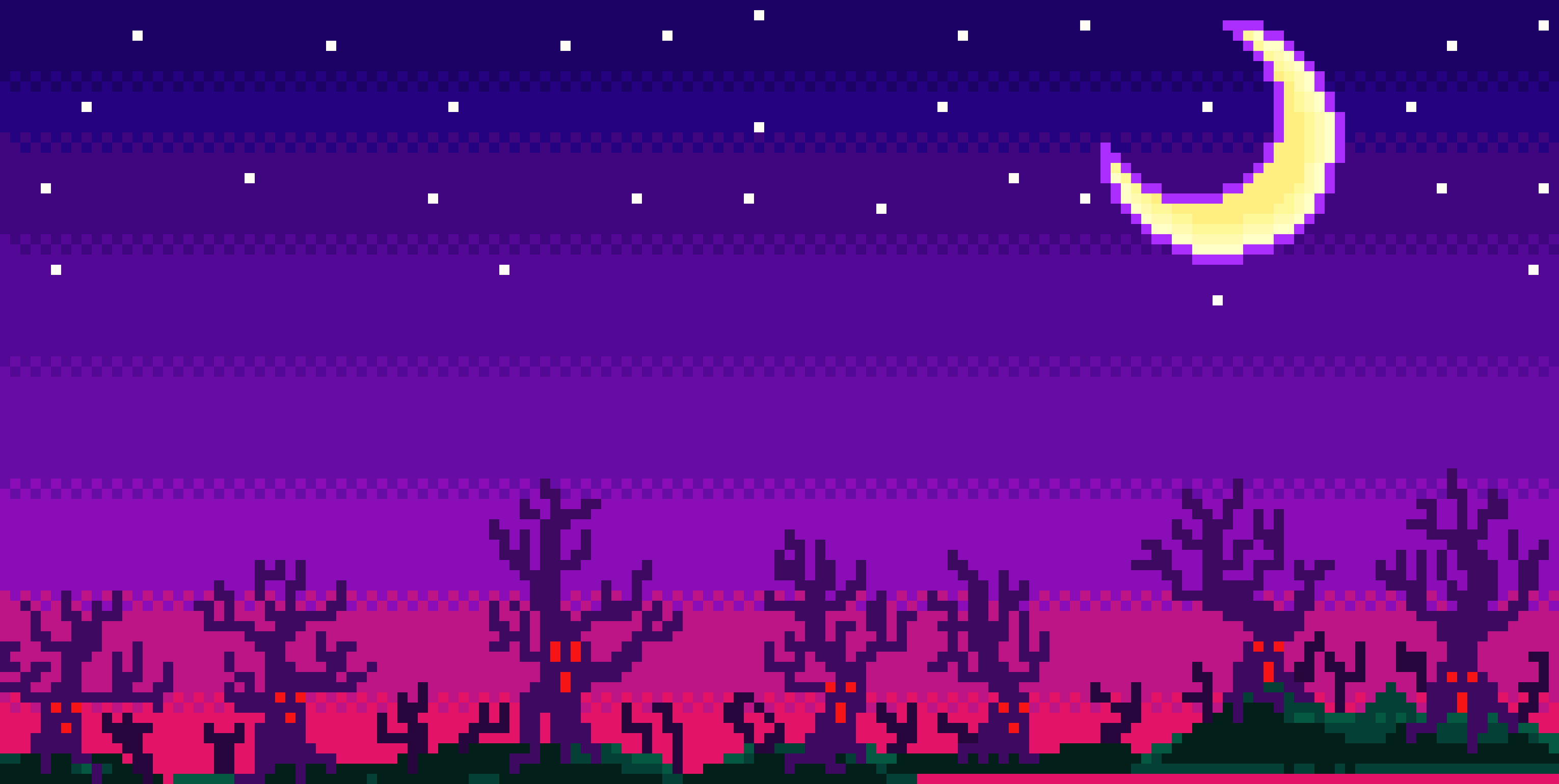 moonlight background Pixel Art Maker