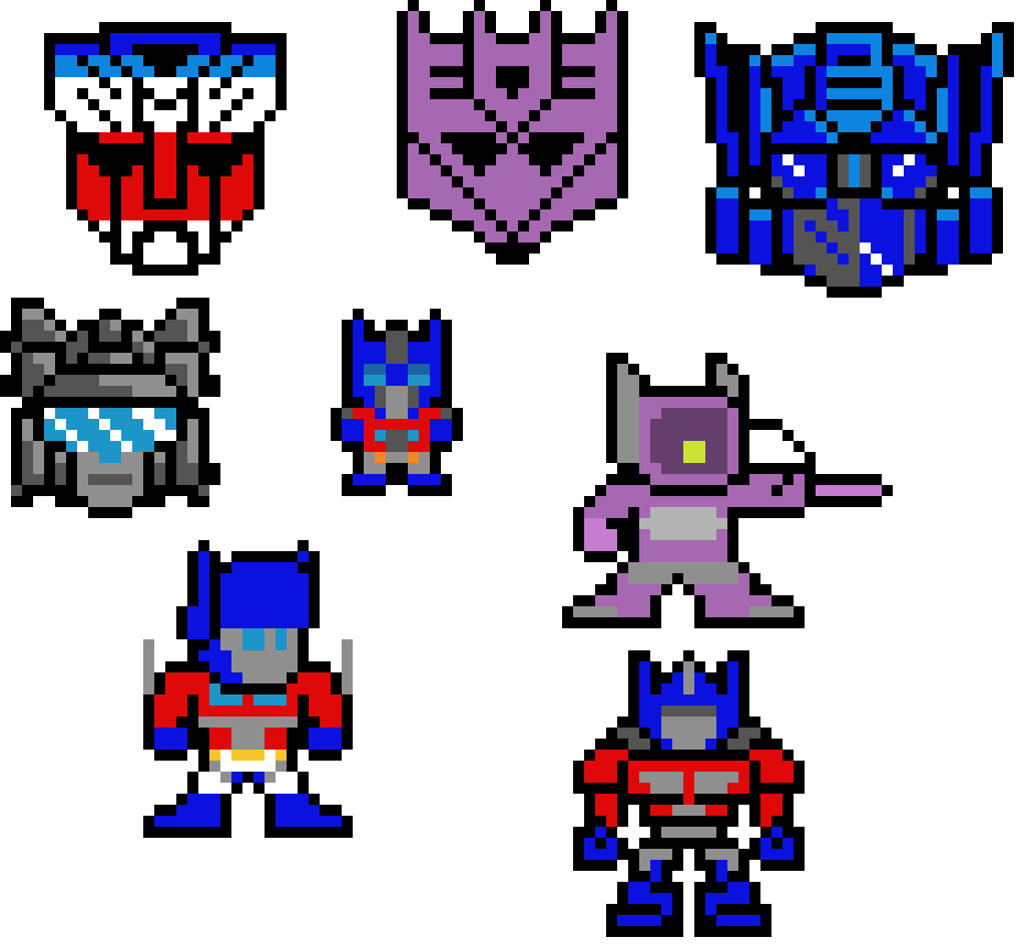 Transformers Pixel Art Maker