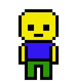 Roblox Noob Danganronpa Pixel Art Character Style Pixel Art Maker