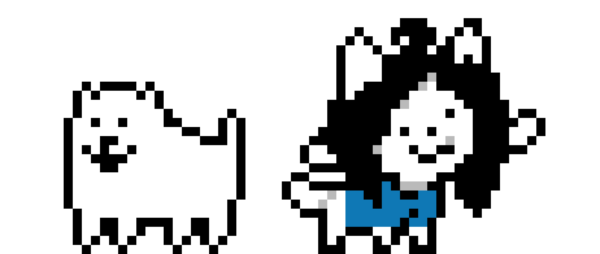 Annoying Dog And Temmie Pixel Art Maker