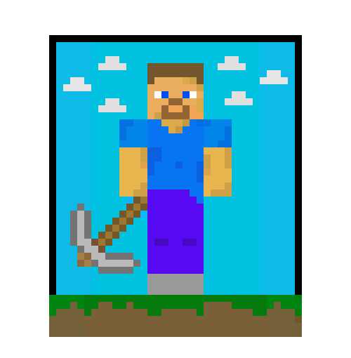 Steve Minecraft Pixel Art Maker