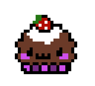 Kawaii Cupcake Pixel Art Maker