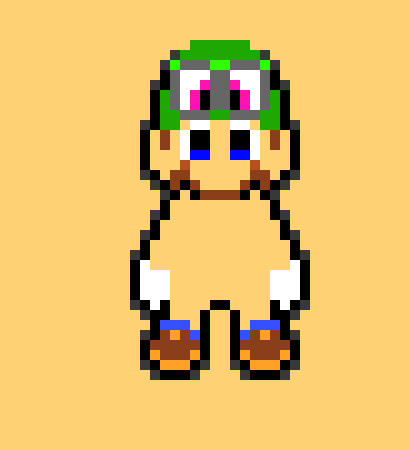 Super Mario Odyssey Mario In Luigis Clothes Pixel Art Maker