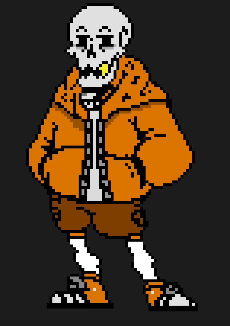 Featured image of post Fellswap Papyrus Pixel Art Maker - Underswap papyrus but in the universe of underfell.