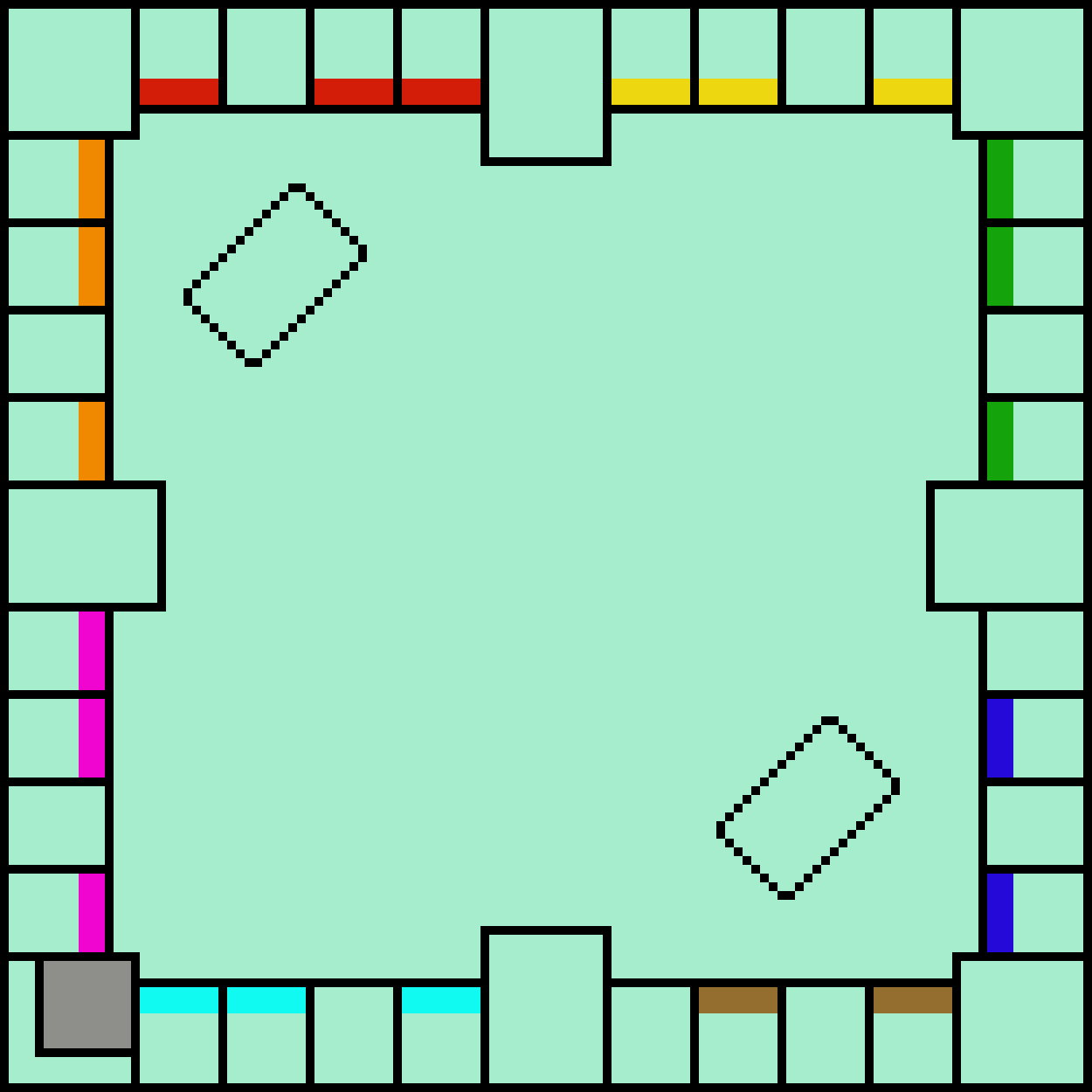 Custom Monopoly Board Template Pixel Art Maker