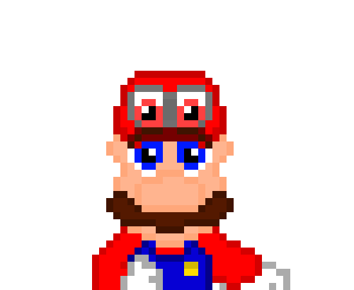 Super Mario Odyssey Pixel Art Maker