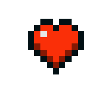 Minecraft heart | Pixel Art Maker