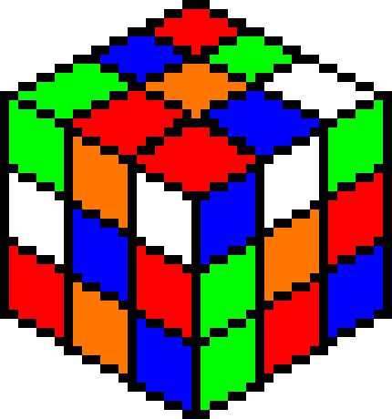 P Good Rubiks Cube Attempt Pixel Art Maker