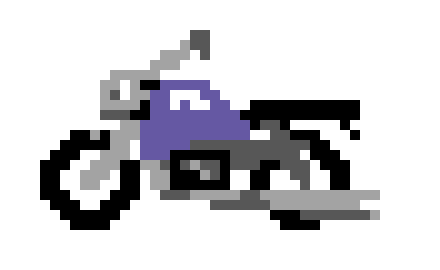 Purple Moto 1 Pixel Art Maker