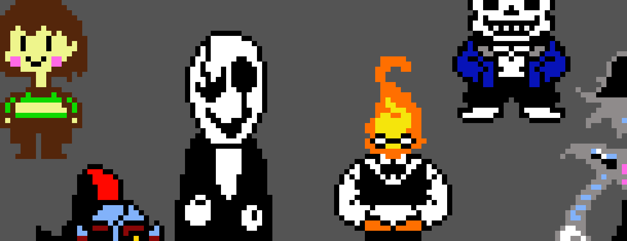 All The Undertale Characters Pixel Art Maker