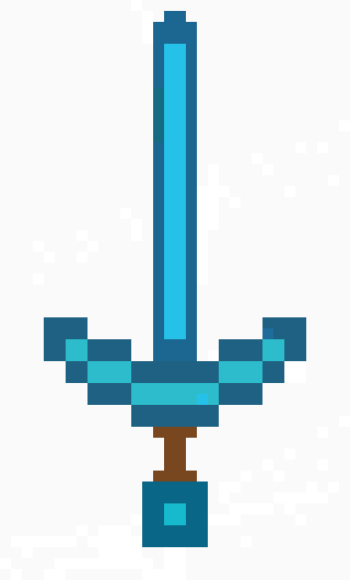Noob Minecraft Sword Pixel Art Maker