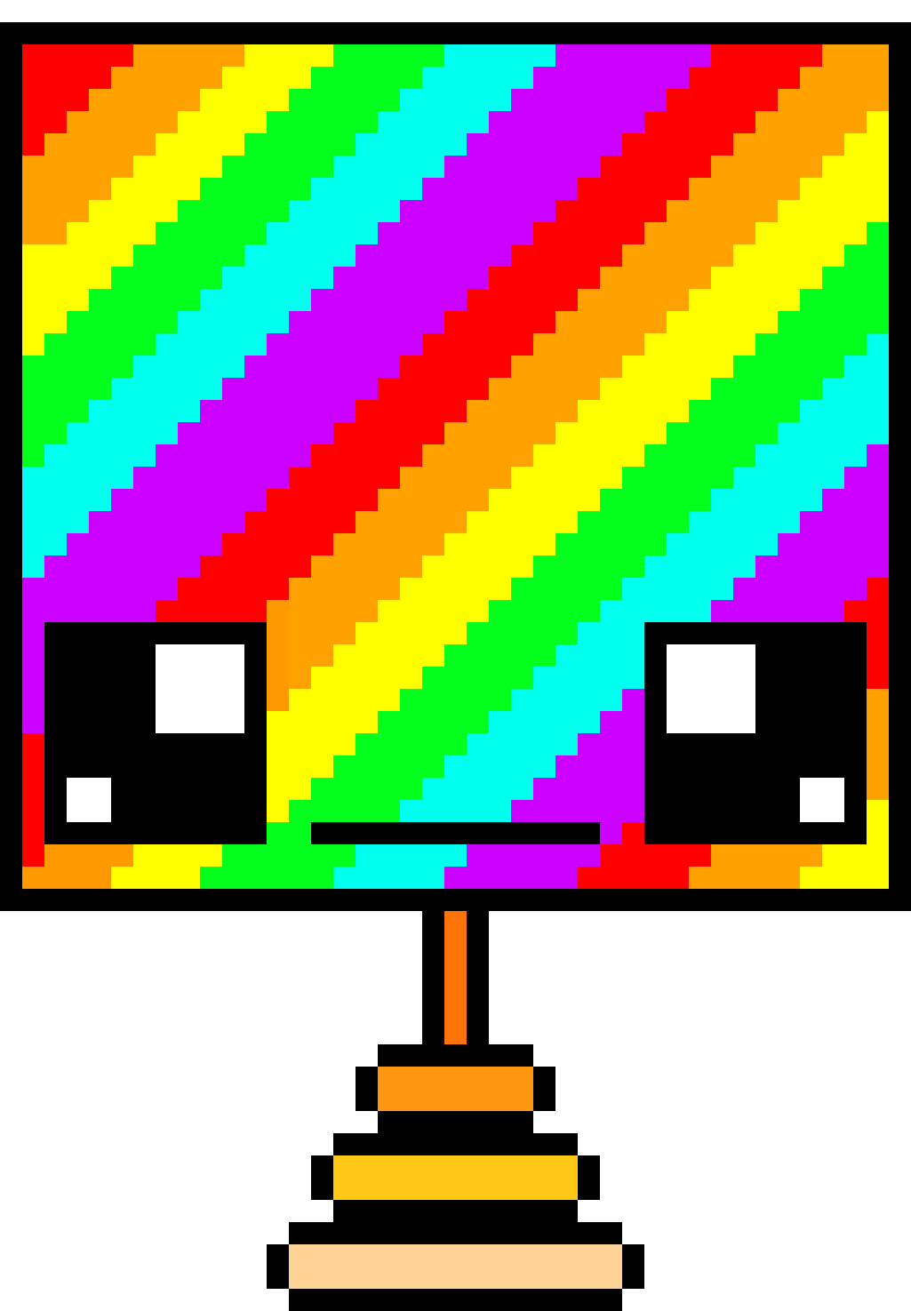 Cute Geometry Dash Icon Pixel Art Maker
