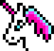 pixel art unicorn