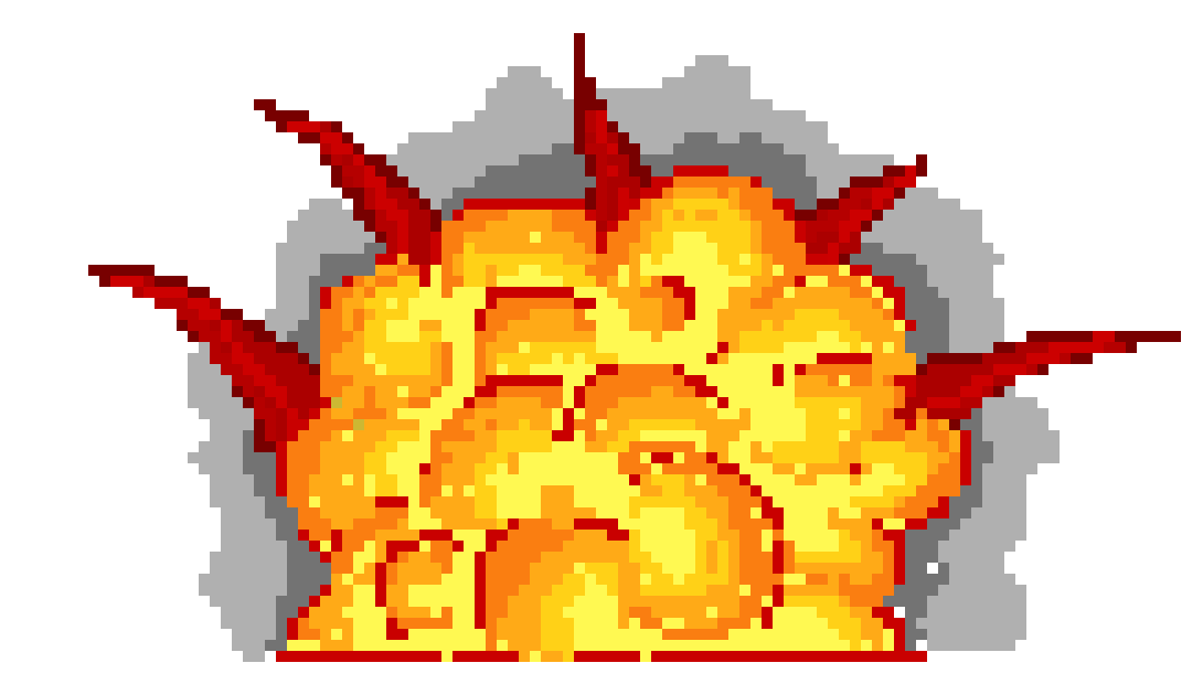Explosion Pixel Art Png Image With Transparent Background Toppng ...