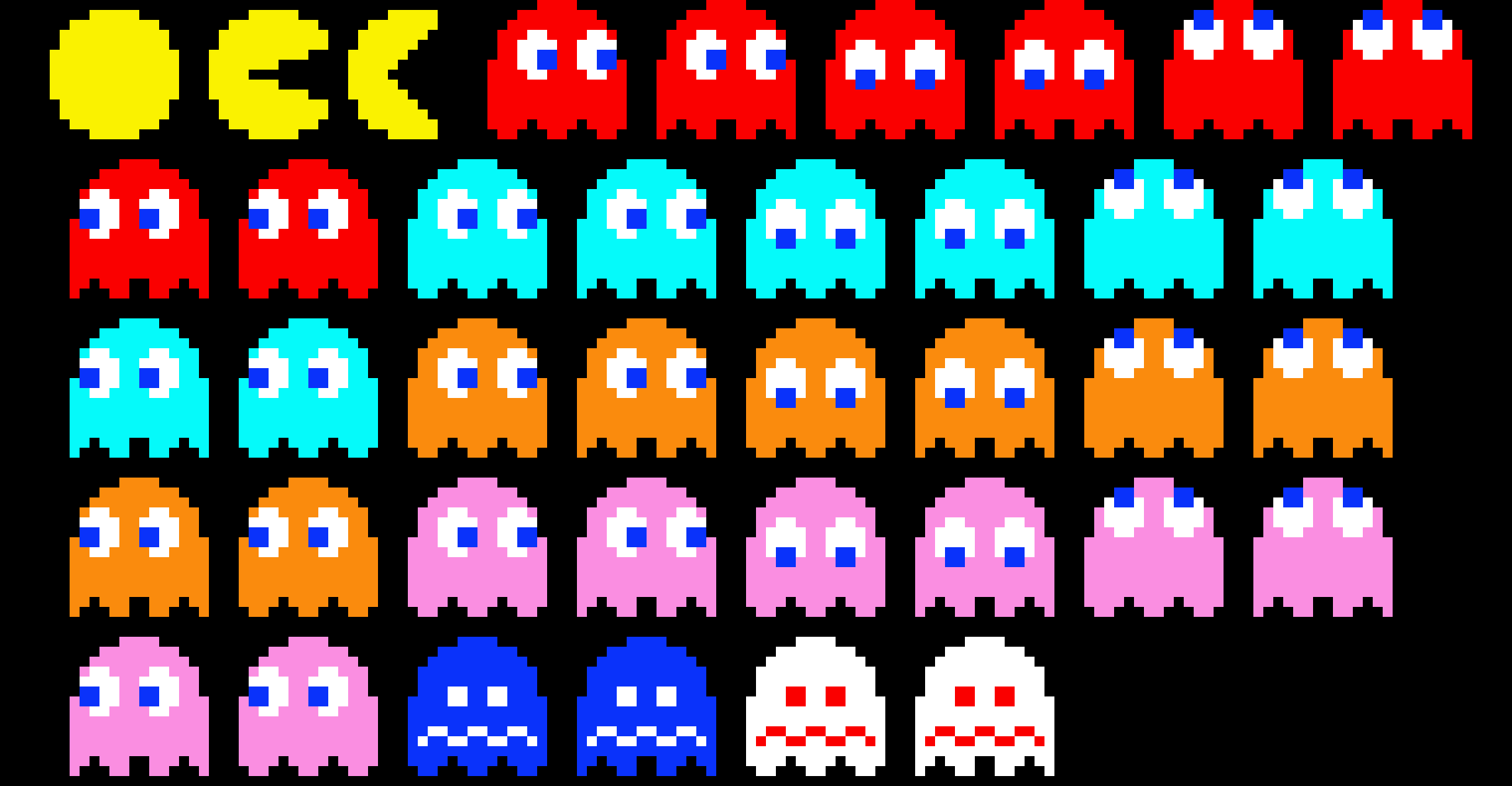 Pac Man Sprite Sheet | Images and Photos finder